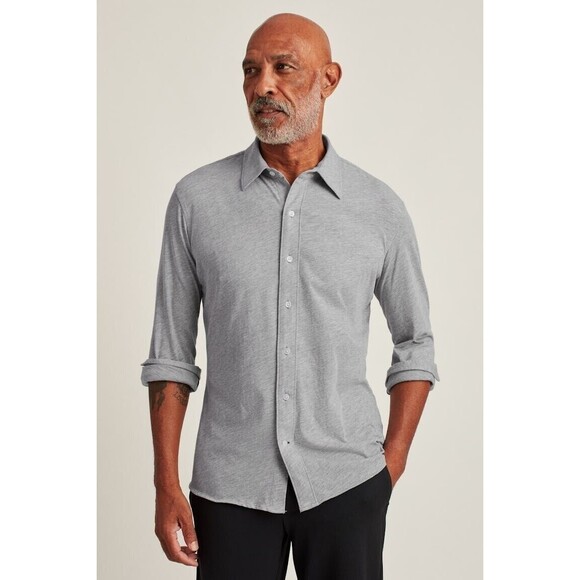 Bonobos Stretch Jersey Everyday Men's Shirt Buttondown Standard Fit L New 277849 - Picture 2 of 5